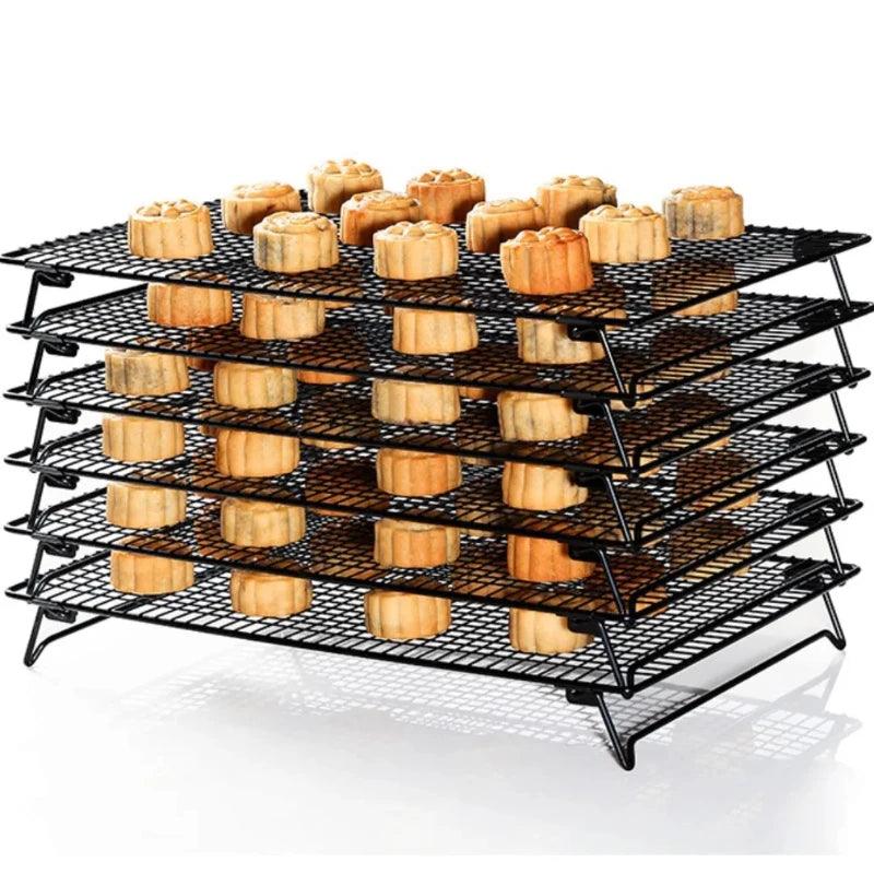 Carbon Steel Cooling Rack - Foldable Multi-Purpose Baking Rack (2 Sizes)