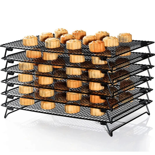 Carbon Steel Cooling Rack - Foldable Multi-Purpose Baking Rack (2 Sizes)