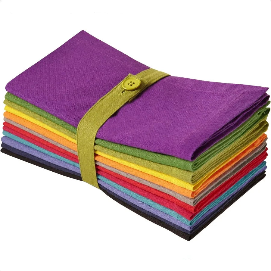 Multicolor Cotton Napkins Set of 12 | Soft Reusable Cloth Napkins for Everyday Dining United States