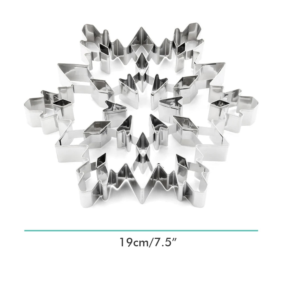 Snowflake Cake Mold Food Grade Materials Multipurpose Easy To Clean Baking Mold Lightweight for Sandwiches for Winter Desserts 10035682 United States