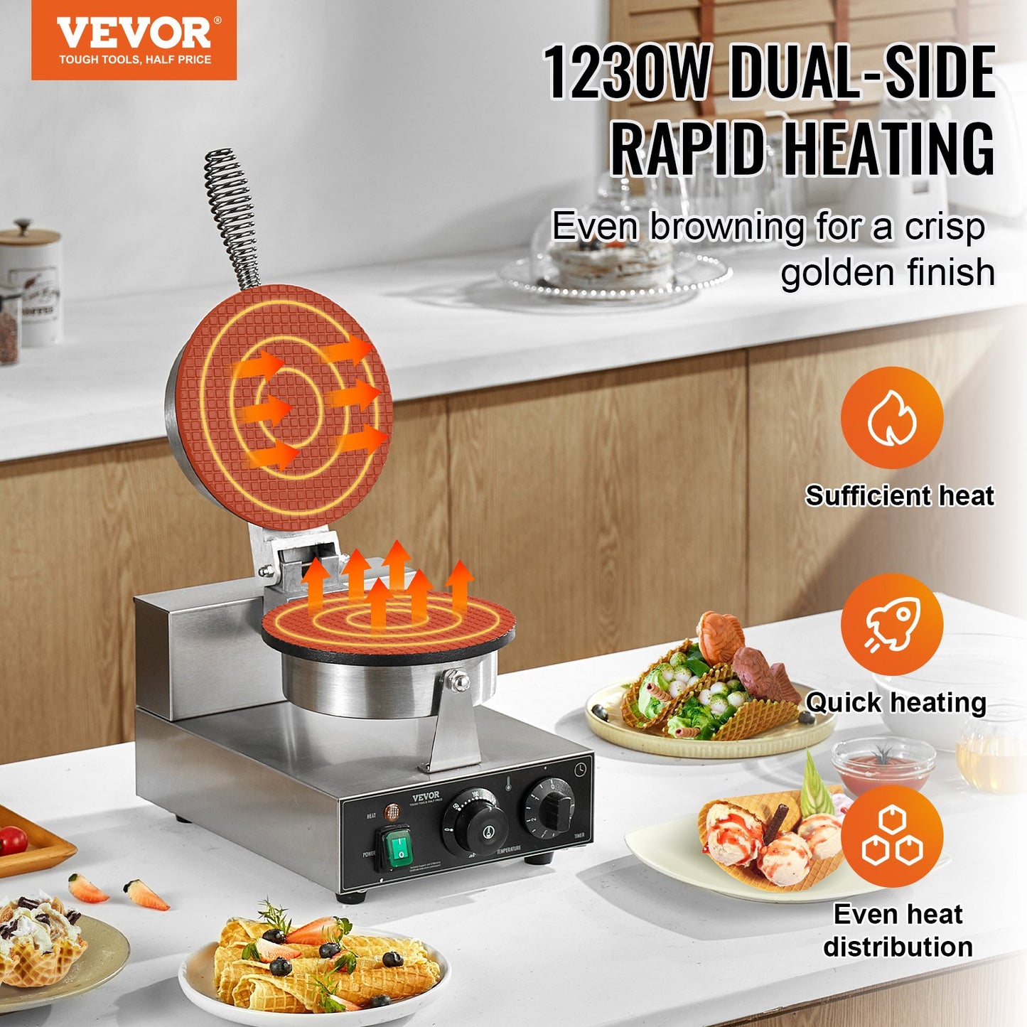 Waffle Cone Maker — Make Fresh Homemade Waffle Cones