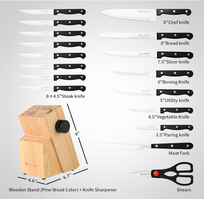 Knife Set, German Steel,