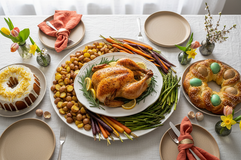 Easter Roasted Chicken Dinner Hero