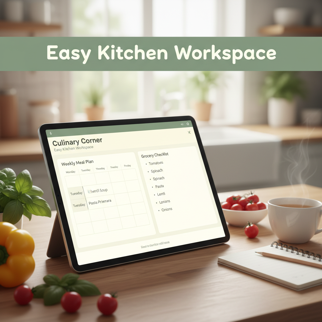 Culinary Corner | Easy Kitchen Workspace