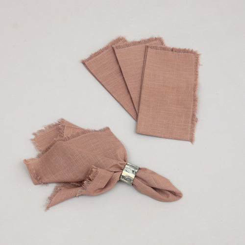 Premium Cotton Napkin Set of 4 - Soft Reusable Dinner Napkins