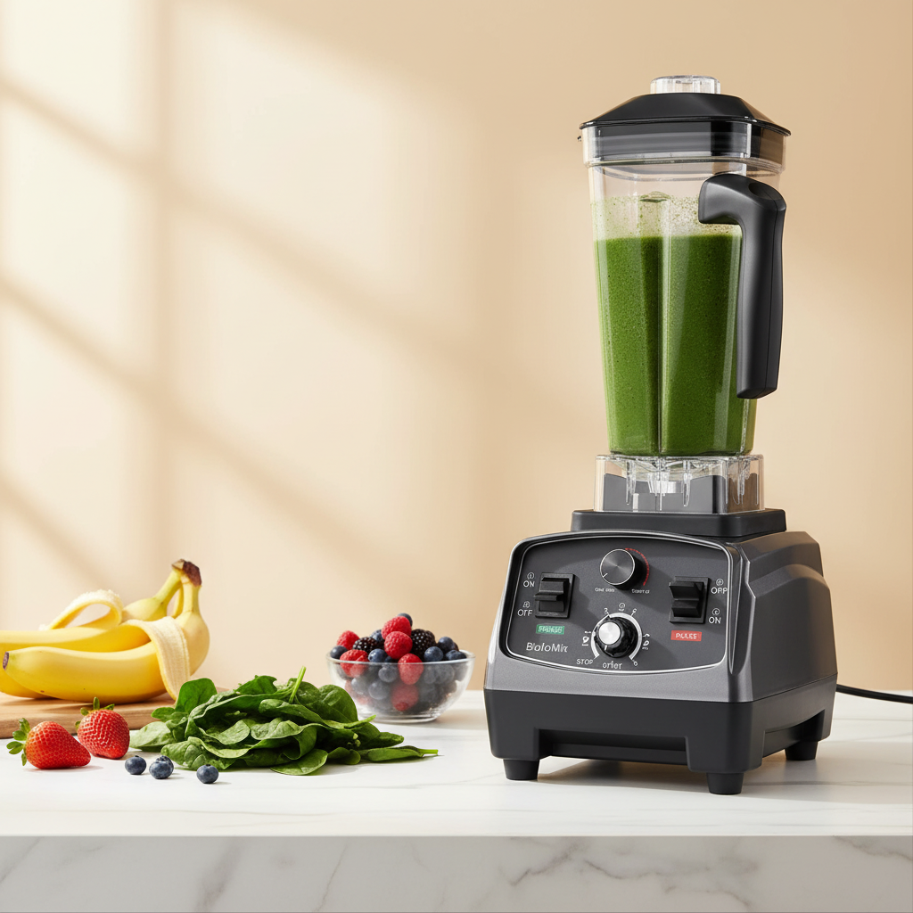 BioloMix Commercial Blender 2200W - Heavy Duty Timer Blender for Smoothies & Ice