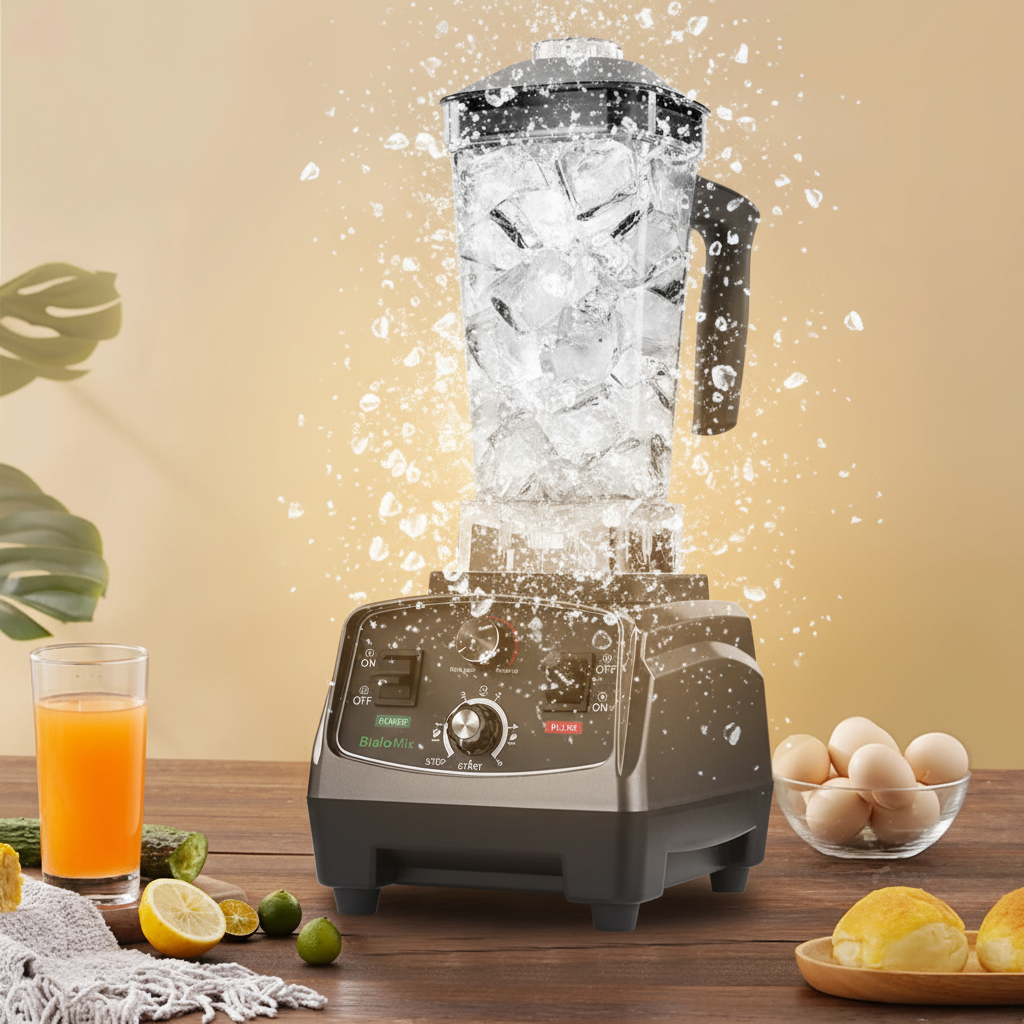 BioloMix Commercial Blender 2200W - Heavy Duty Timer Blender for Smoothies & Ice