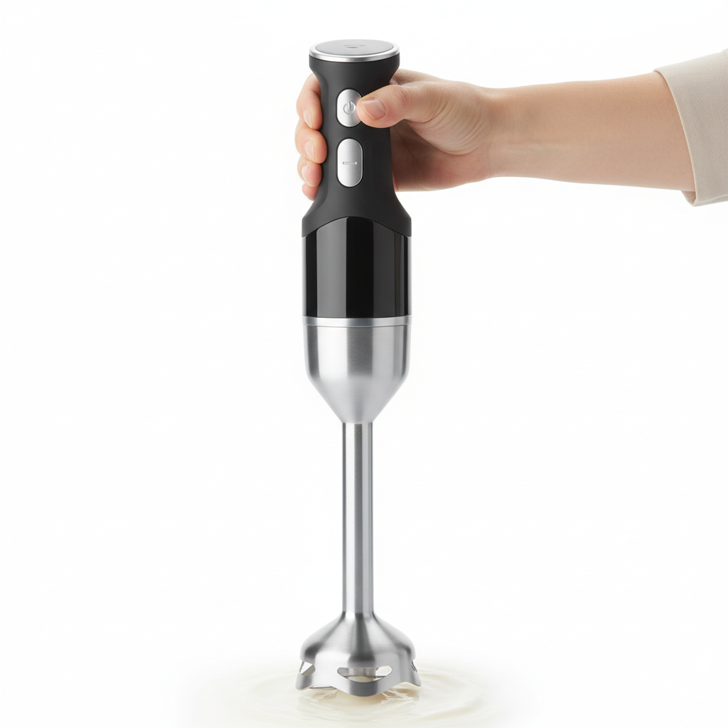 BioloMix 1200W 5-in-1 Immersion Hand Stick Blender Mixer Vegetable Meat Grinder 800ml Chopper Whisk 600ml Smoothie Cup