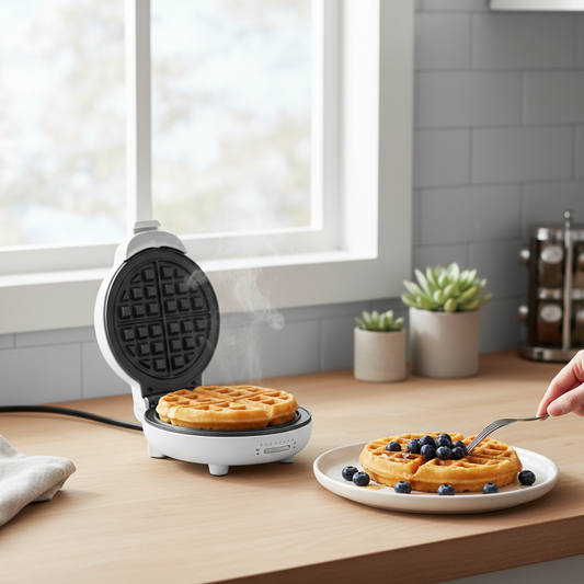 Mini Electric Waffle Maker - Multifunctional Sandwich & Cake Oven