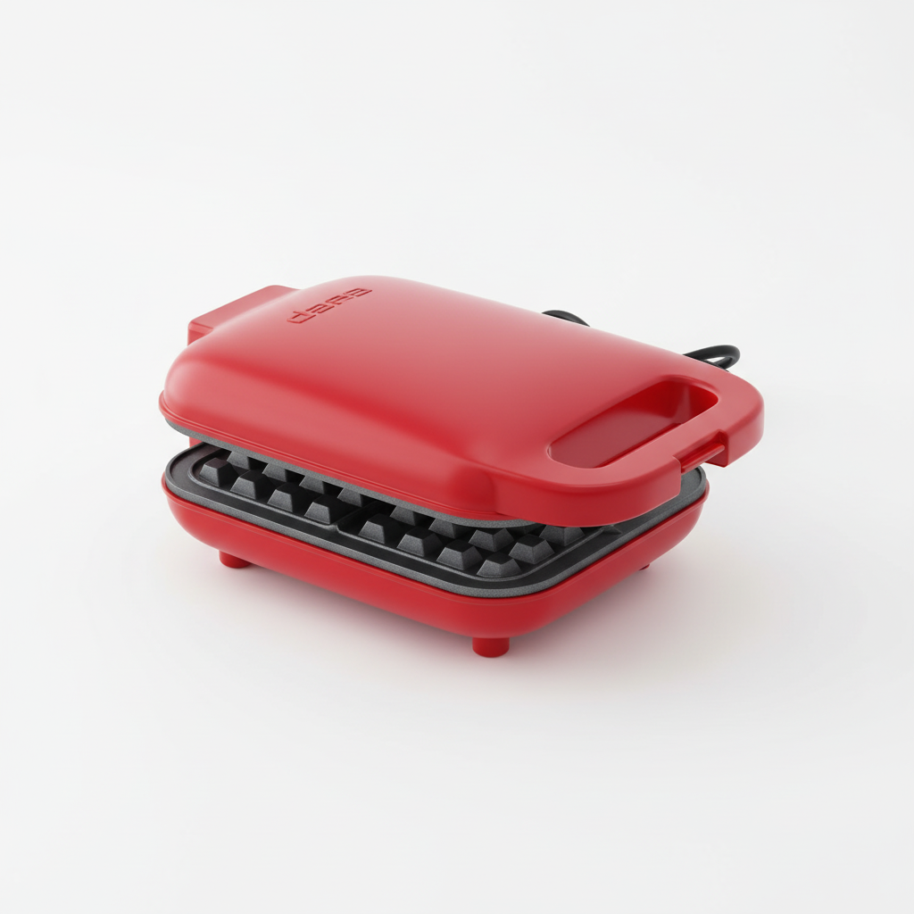 DUTRIEUX Mini Waffle Maker 350W - Compact Non-Stick Breakfast Machine