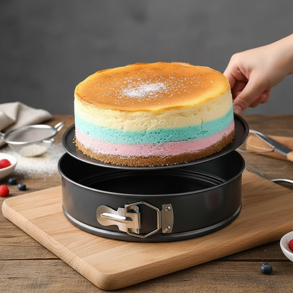 3pcs Spring Form Cake Non-Stick Coating Pan Great for Baking 9" -11" Leakproof