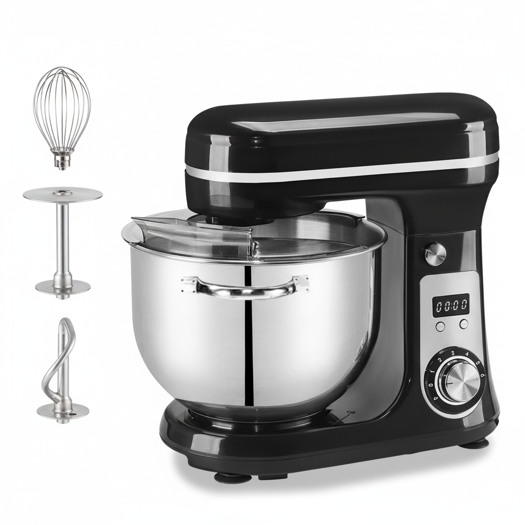BioloMix Stand Mixer 1200W - 6L Kitchen Mixer with 6-Speed & Quiet Motor
