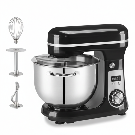 BioloMix Stand Mixer 1200W - 6L Kitchen Mixer with 6-Speed & Quiet Motor