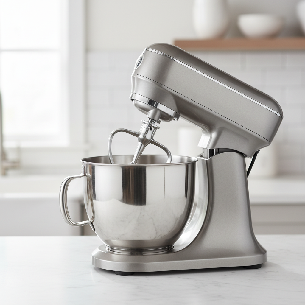 BioloMix Stand Mixer 1200W - 6L Kitchen Mixer with 6-Speed & Quiet Motor